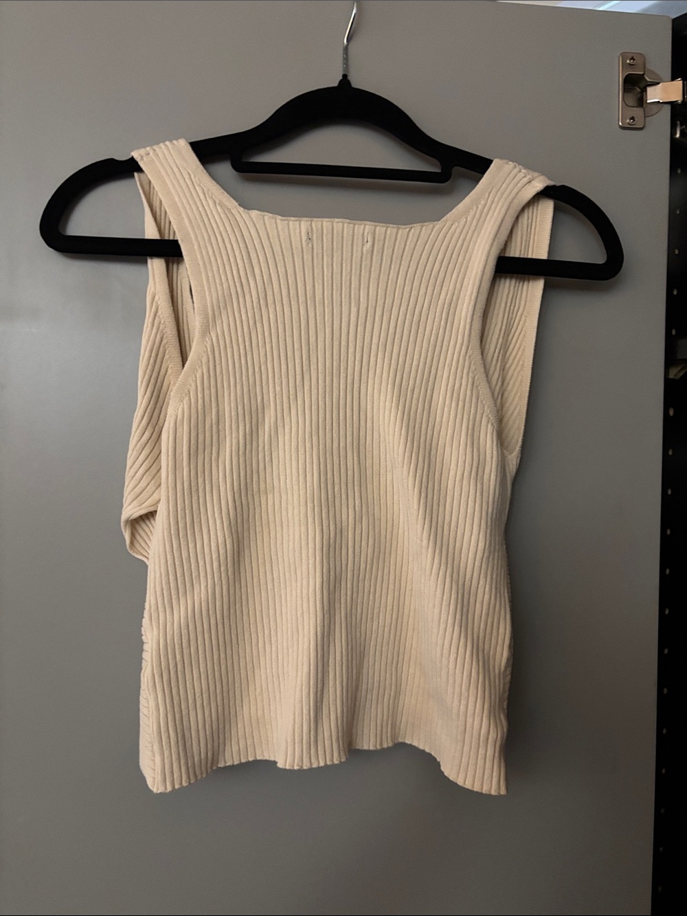 Dynamite Ivory Ribbed Crossover Tank - Picture 4 of 4
